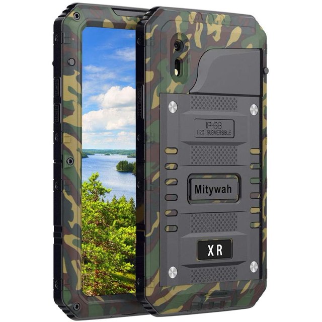 Mitywah Étui Antichoc pour iPhone XR, Étanche, Protection Intégrale, Protection d'Écran Intégrée, Robuste