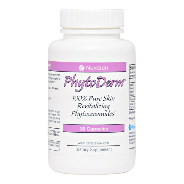 Phytoderm 100 Pure Skin Restoring Anti Aging Phytoceramides 350mg Walmart Com Walmart Com