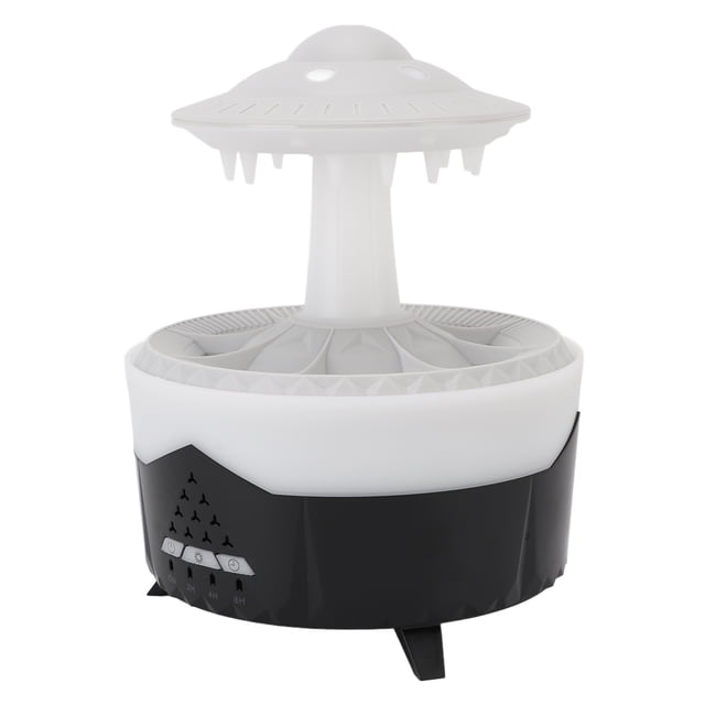 Humidificador De Aire, Humidificador De Gota De Lluvia Fácil De Usar Luz LED De 7 Colores Apagado Automático 4 Temporizadores Niebla Fría Para Oficinas