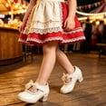 thumbnail image 6 of PLHWHYQ Girls Everyday Wear Sneakers for Little Girls with Bow | Comfortable Soft Sole Fashion Casual Shoes for Daily Activities White-e 6-6.5 Years, 6 of 7