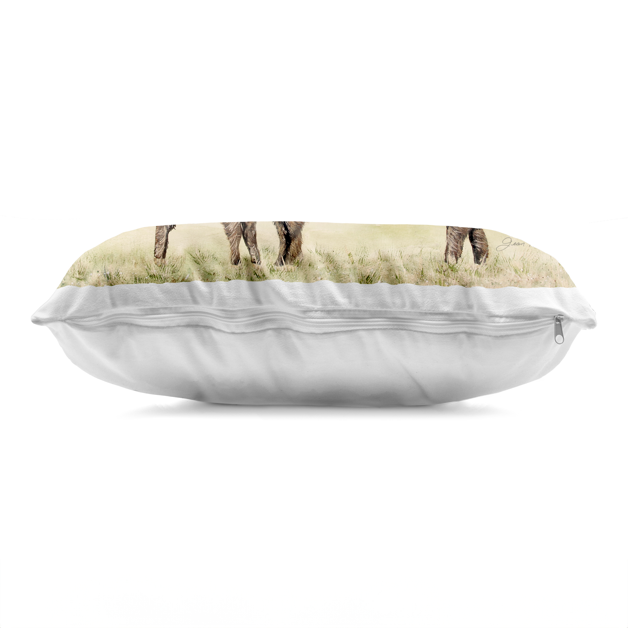 Stupell Industries Highland Cow And Calf Decorative Printed Throw Pillow, design by Jean Plout