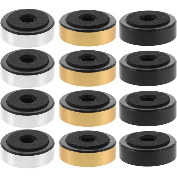 WORGEOUS 12 Uds. Pies de altavoz, pies de aislamiento de Subwoofer, alfombrillas de Base de aislamiento, alfombrillas protectoras de suelo