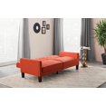 thumbnail image 4 of Better Homes & Gardens Porter Fabric Tufted Firm Futon, Paris Coral Linen, 4 of 23