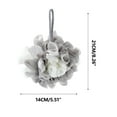 thumbnail image 3 of Chanana Two-Tone Bath Sponge - Soft Mesh Shower Pouf for Gentle Exfoliation (Gray, 14x21cm), 3 of 8