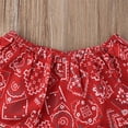 thumbnail image 3 of Baby Girls Cowgirl Red Bandana Top with Pom Pom Trim Bloomers and Headband 3pcs Outfit (90/12-18 Months), 3 of 4