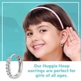 thumbnail image 5 of Pendientes hipoalergénicos para niñas - Pendientes de aro pequeños para niñas - Pendientes de niña - Pendientes para niñas adolescentes, 5 of 5