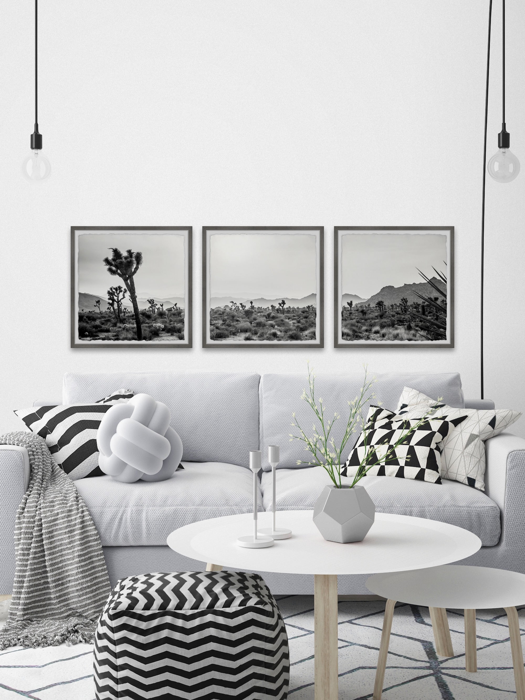 Marmont Hill Wanderlust and Desert Dust Triptych, 18" x 54"