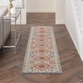 thumbnail image 3 of 2â€™ x 6â€™ Ivory and Red Diamonds Runner Rug, 3 of 7