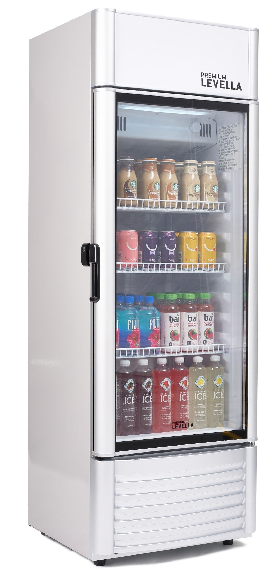 6.5 cu. ft. Single Door Commercial Refrigerator Beverage Cooler in Gray