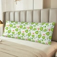 thumbnail image 6 of Bingfone Body Pillow Cover Long Pillow Case With Zipper Decorative Bedding Pillowcase 20"X54" Soft Cushion Pillow Case For Bedroom-Kawaii Avocado, 6 of 8