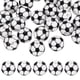 thumbnail image 1 of 35-Pack Cuentas de Balón Deportivo 12mm Redondas Blancas de Goma Sueltas para Manualidades/ Pulsera/ Collar, 1 of 7