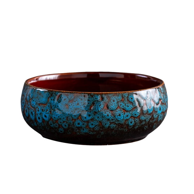 Tazón Jardinera Tazón de cerámica de flores para en el agua en el interior Macetas para el agua aplicable a suculentas hidropónico 1pc