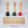 thumbnail image 2 of Duslogis 400 Pack Bamboo Toothpicks for Appetizers, 2mm 4.7 Inch Natural Bamboo Cocktail Picks for Cake Dessert Food Fruit Party Decorations (Black), 2 of 7