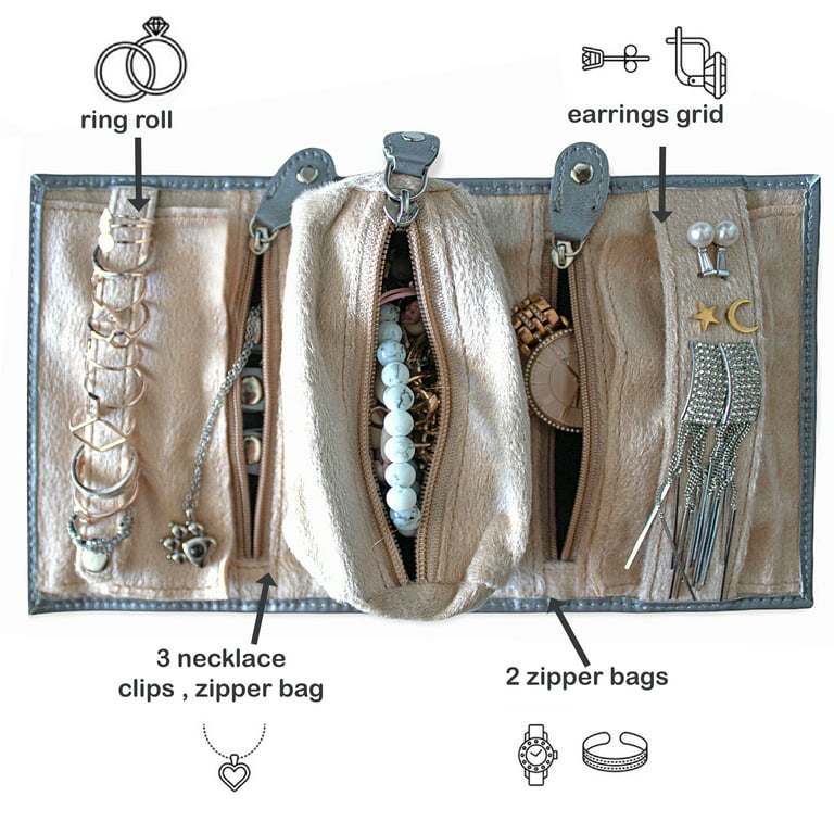 Stay Organized on the Go with the bagsmart Jewelry Organizer Case