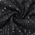 thumbnail image 5 of XPMWRP Women's Sequin Sparkly Tops Cap Sleeve Dressy Blouses Glitter Party Tops V Neck Disco Shirts Club Concert Outfits Black XS, 5 of 5