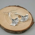 thumbnail image 2 of EOEMY Sterling Silver Earrings Women Gift Lucky Ginkgo Leaf Dangle Earrings, 2 of 5
