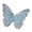 Blue, variant on Hair Clip Rhinestones Inlaid Gradient Mesh Yarn 3D Butterfly Decor Side Bang Hair Pin Fairy Girl Hair Accessories