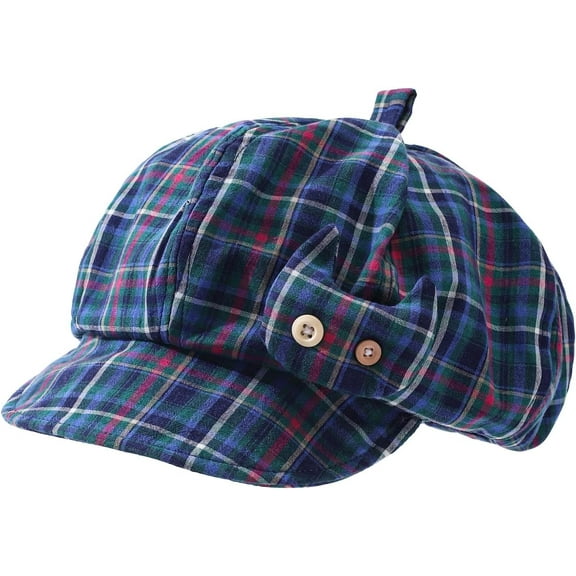 Womens 8 Panels Newsboy Hat Bakerboy Beret Hats Vintage Cabbie Ivy Hat Artist Hats Octagonal Cap for Women Girl