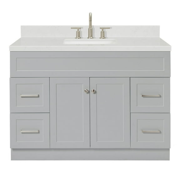 Ariel F048scqrvo Hamlet 48" Free Standing Single Basin Vanity Set - Grey