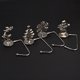thumbnail image 3 of 4 piezas de ganchos para calcetines de chimenea, ganchos navideños con forma de copo de nieve, regalo de Navidad, colgante de calcetín de chimenea de metal (plata), 3 of 4
