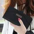 thumbnail image 4 of Crossbody Wallet for iPhone 15 Case with Adjustable Lanyard Strap Credit Card Holder 6.1",PU Leather Handbag Purse Kickstand Make Up Mirror Cover Case for Men Women Girl,Black, 4 of 7