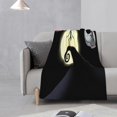 thumbnail image 3 of Manta polar de Pesadilla antes de Navidad, súper suave y acogedora, manta de franela ligera y cómoda, manta de felpa cálida para sofá, cama, 32 x 48 pulgadas, 3 of 5