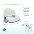 thumbnail image 2 of Dream On Me Cozy Pod Booster Seat with Removable Cover, White, 2 of 7