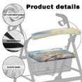 thumbnail image 5 of HELLHERO Coastal Seashells Rollator Walker Seat Back Covers for Senior Seat & Back Covers Easy to Install Fits Rollators for Unisex, 5 of 7