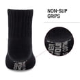 thumbnail image 3 of Pack múltiple de calcetines Under Armour Quarter para niños 2-4T, color negro, 3 of 5