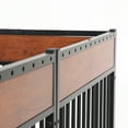 thumbnail image 6 of RYPetmia Dog Playpen Outdoor, 6 Panels Dog Pen 32" Height Dog Fence Exercise Pen with Doors for Medium/Small Dogs, Pet Puppy Playpen for RV, Camping, Yard Brown, 6 of 7