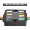 thumbnail image 2 of RV Taillight Converter Stable Performance Trailer Wiring Converter Powered 3 to 2 Wire for RV Accessories, 2 of 6