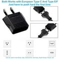thumbnail image 5 of Fymlhomi 8PCS European Travel Power Plug Adapter, Universal Power Jack Wall Plugs Input Europe Asia to USA Canada Mexico (Black), 5 of 5