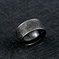 thumbnail image 5 of Dinheiro Anillo de acero inoxidable antigua 4 bestia guardiana, dragón, tigre blanco, suzaku, talla de basalto, 5 of 5
