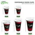 thumbnail image 4 of [1000 Pack] 8oz Restaurant Grade Paper Coffee Cups with White Flat Lids by EcoQuality - Disposable Coffee Cups - Hot Drink , Tea , Coffee , Cappuccino , Hot Chocolate , Chai , Chai Latte, 4 of 6