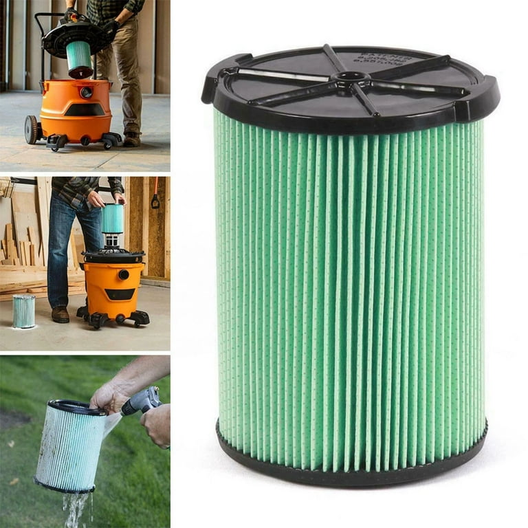 5-Layer Pleated Filter For Ridgid 5-20 Gallon Wet/Dry Vacs - Compatible With VF6000, WD5500, WD0671 & More