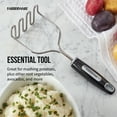 thumbnail image 4 of Farberware Professional Stainless Steel Potato Masher with Black Handle, 4 of 14
