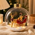 thumbnail image 3 of PLPPYFS Glowing Christmas Story Ornament, Mini Holiday Scene 3.94In | Light-Up Christmas Balls with Warm LED Light, Glowing Christmas Ornament for Tree Mantel, Holiday Decoration & Gifting Use, 3 of 6