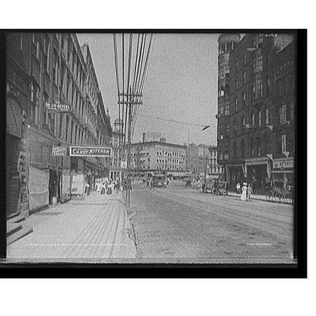 Historic Print, View of Monroe St. [i.e. Avenue], showing Hotel Pantlind, Grand Rapids, Mich., 16" x 20"