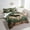 Green Black, variant on King Bed in a Bag Cartoon Camping Comforter Set with Sheets 7Pieces All Season Camper Bedding Sets with Comforter, Pillow Sham, Flat Sheet, Fitted Sheet and Pillowcase