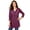 Deep Claret Embroidery, variant on Plus Size 7-Day Layered-Look Embroidered Henley Tunic