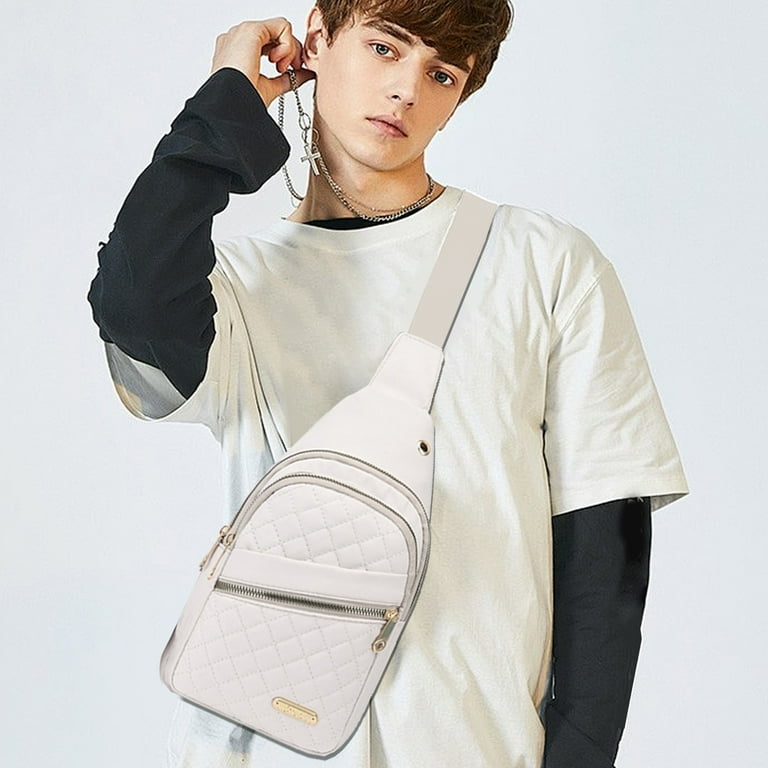 Harlier Casual Nylon Sling Backpack for Women Men - Quilted Harlier Casual Nylon Sling Backpack for Women Men - Quilted