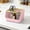 Pink#89, variant on Multi-Purpose Plastic Storage Basket with Handle, Stackable Organizer Bin for Desk, Office and Kitchen, Durable Plastic Container for Snacks, Utensils and Household Items, 1PC
