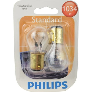 Philips Standard Miniature 1034, Clear, Twist Type, Always Change In Pairs!