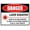 Warning Sign 3, variant on Danger Lead Acid Battery Systems Vintage Sign - 12×8 Inches, Metal Warning Decor, Home Farm Bar Coffee Shop Club Wall Decor