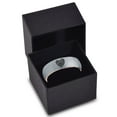 thumbnail image 3 of Tungsten Floral Paisley Heart Shaped Band Ring 7mm Men Women Comfort Fit 18k Rose Gold Dome Brushed Gray Polished, 3 of 4