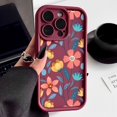 thumbnail image 2 of Funda de silicona con flores de colores para iPhone 15, 16 Pro Max, 14, 13, 12, 11 Pro Max, 7, 8, XR, XS, SE, a prueba de golpes, suave, TPU, 2 of 4