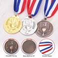 thumbnail image 3 of Uxcell Award Metals, Prize Medals Trophy Winner Medals with Neck Ribbon Bronze, 3 of 7