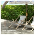 thumbnail image 6 of Beach Umbrella - Portable Sun Shelter with UV 40+ Protection - Vent Ruffles, Carry Bag - Blue & White Stripe, 6 of 9