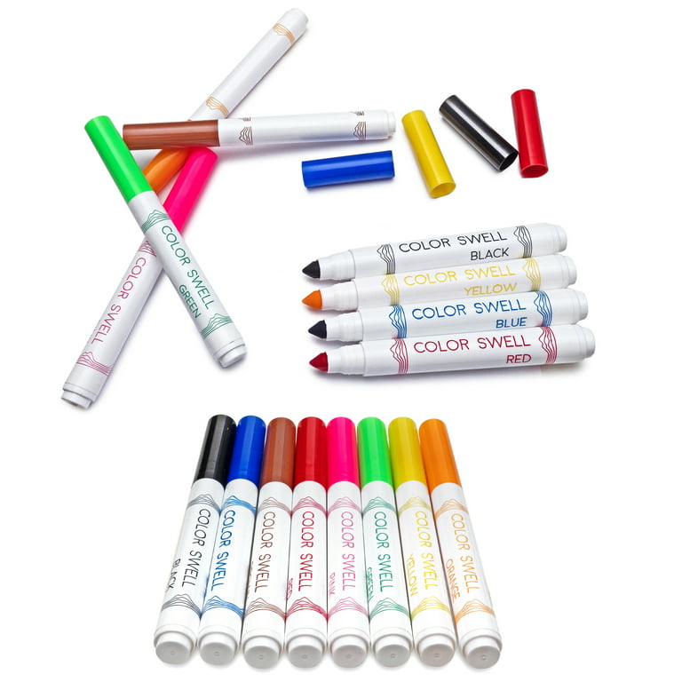 Color Swell Washable Bulk Markers 36 Packs 8 Count Vibrant Colors