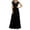 Womens Dresses-Black, variant on Plus Size Womens Dresses Linen and Deni 4xl Women formal Wedding Bridesmaid Long Evening Party Prom Ball Gown Cocktail Dress